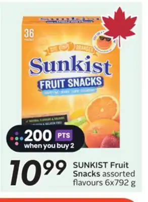 Sobeys SUNKIST Fruit Snacks offer