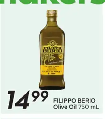 Sobeys FILIPPO BERIO Olive Oil offer