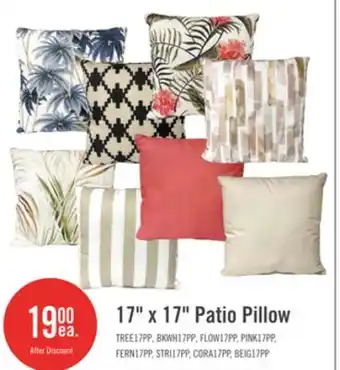 The Brick Indoor/Outdoor Palm Tree Accent Pillow - Blue offer