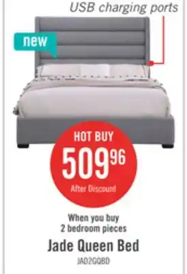 The Brick Jade Queen Upholstered Bed offer
