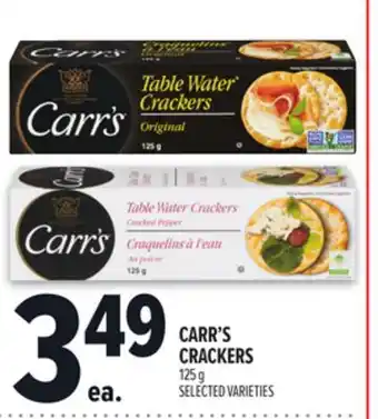 Metro CARR'S CRACKERS offer