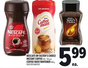 Metro NESCAFÉ OR TASTER'S CHOICE INSTANT COFFEE offer