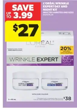 Real Canadian Superstore L' ORÉAL WRINKLE EXPERT DAY AND NIGHT KIT offer