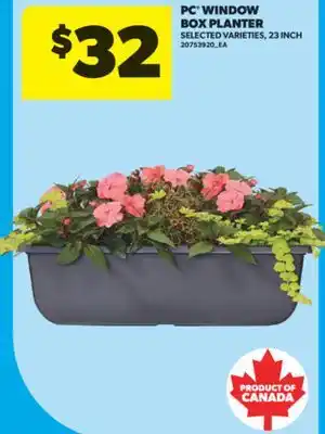 Real Canadian Superstore PC WINDOW BOX PLANTER, 23 INCH offer