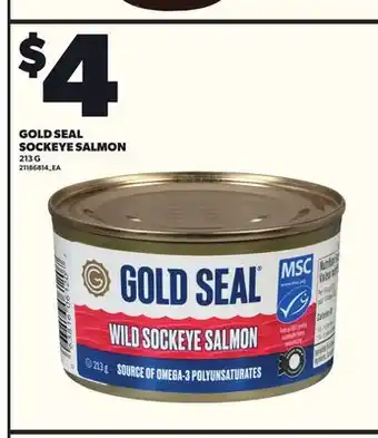 Loblaws GOLD SEAL SOCKEYE SALMON, 213 G offer