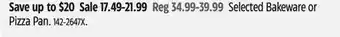 Canadian Tire Lagostina Bakeware or Pizza Pan offer