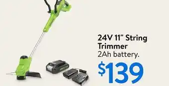 Walmart 24V 11 String Trimmer offer