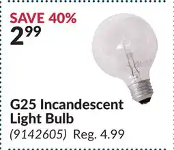 Princess Auto G25 Incandescent Light Bulb offer