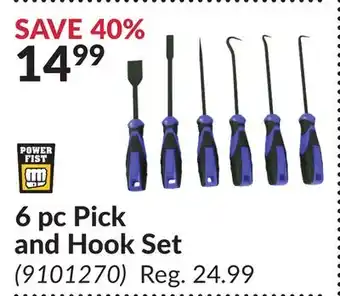 Princess Auto 6 pc Pick and Hook Set offer