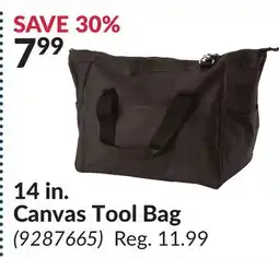 Princess Auto 14 in. Canvas Tool Bag offer