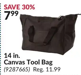 Princess Auto 14 in. Canvas Tool Bag offer