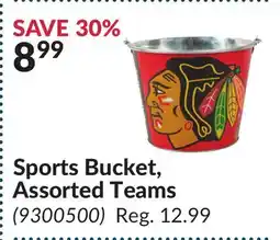 Princess Auto Sports Bucket, Assorted Teams offer