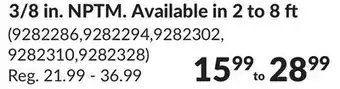 Princess Auto 3/8 in. NPTM. Available in 2 to 8 offer
