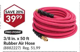 Princess Auto 3/8 in. x 50 ft Rubber Air Hose offer