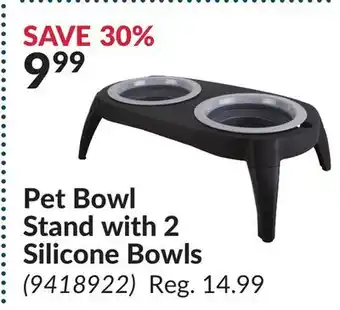 Princess Auto Pet Bowl Stand with 2 Silicone Bowls offer