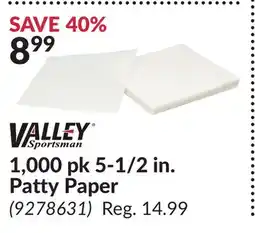 Princess Auto 1,000 pk 5-1/2 in. Patty Paper offer