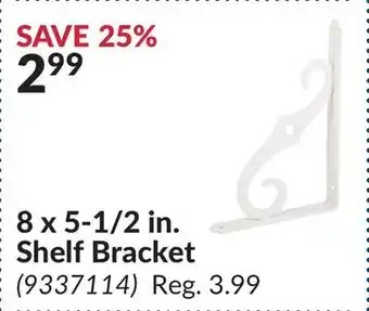 Princess Auto 8 x 5-1/2 in. Shelf Bracket offer