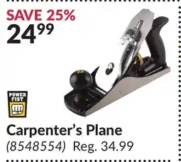 Princess Auto Carpenter's Plane offer