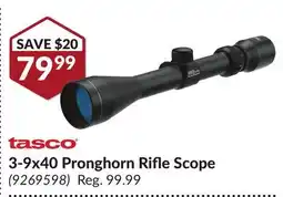 Princess Auto 3-9x40 Pronghorn Rifle Scope offer