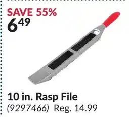 Princess Auto 10 in. Rasp File offer