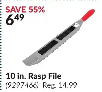 Princess Auto 10 in. Rasp File offer
