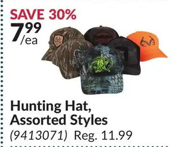 Princess Auto Hunting Hat, Assorted Styles offer