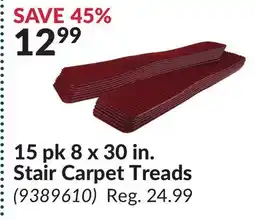 Princess Auto 15 pk 8 x 30 in. Stair Carpet Treads offer