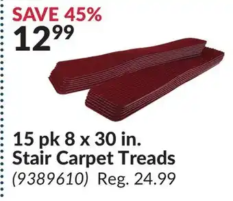 Princess Auto 15 pk 8 x 30 in. Stair Carpet Treads offer