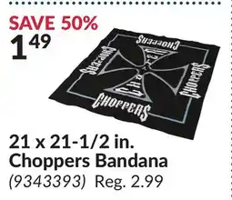Princess Auto 21 x 21-1/2 in. Choppers Bandana offer