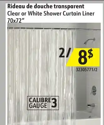 Sushi Shop Clear or White Shower Curtain Liner offer