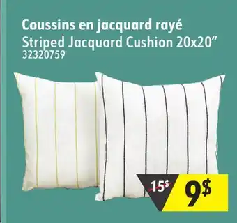 Sushi Shop Striped Jacquard Cushion 20x20 offer