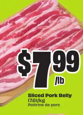 FreshCo Sliced Pork Belly 17.60/kg offer
