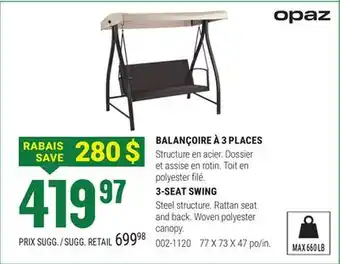 BMR BALANÇOIRE À 3 PLACES offer