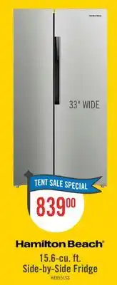 The Brick Hamilton Beach 15.6 Cu. Ft. Side-by-Side Refrigerator - HZ8551 offer