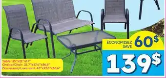 Rossy Textilene garden offer