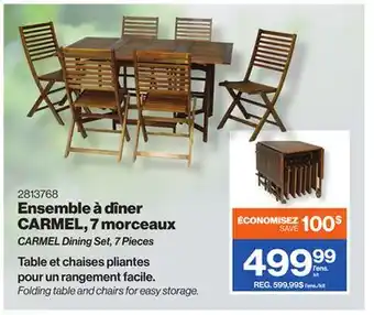 Patrick Morin CARMEL Dining Set, 7 Pieces offer