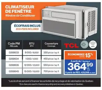 Patrick Morin TCL Window Air Conditioner offer