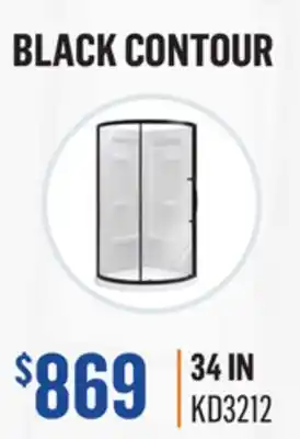 Canac Claire Round Corner Shower (Clear glass) offer