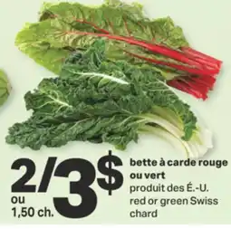 L'Intermarché BETTE À CARDE ROUGE OU VERT offer