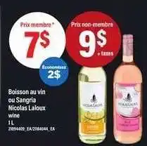 Maxi Boisson au vin ou Sangria Nicolas Laloux wine offer