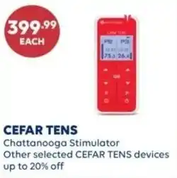 Shoppers Drug Mart Cefar tens chattanooga stimulator offer