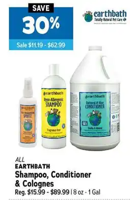 Ren’s Pets Depot EARTHBATH Shampoo, Conditioner & Colognes offer