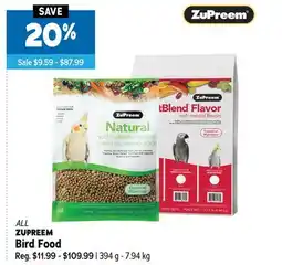 Ren’s Pets Depot ALL ZUPREEM Bird Food offer