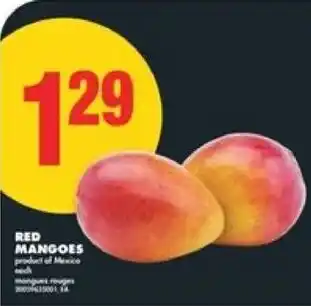 No Frills Red mangoes offer