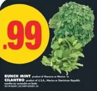 No Frills Bunch mint cilantro offer