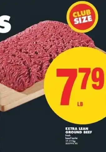 No Frills Extra lean ground beef offer