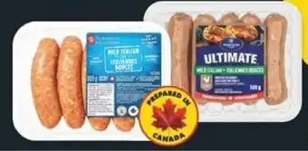 No Frills PC sausages or ultimate mild chicken sausages offer