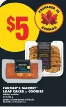 No Frills Farmer's market loaf cakes cookies offer