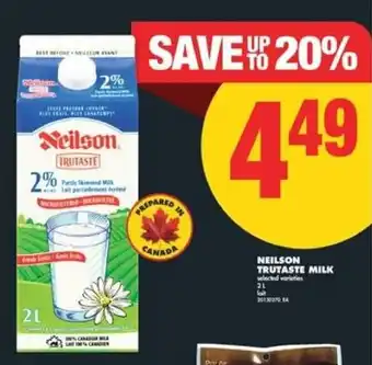 No Frills Neilson trutaste milk offer