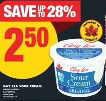 No Frills Gay lea sour cream offer